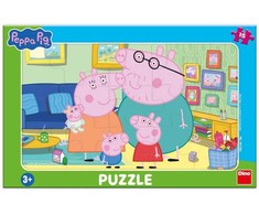 Dėlionė Dino Little Frame Puzzle: Peppa Big In Living Room