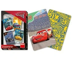 Dino žaidimų kortų kvartetas Cars II
