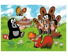Dino Dėlionė 24 vnt. - Kurmis ir draugai: Gimtadienis