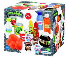 Ecoiffier Žaislinis maisto produktų rinkinys, 20 vnt.