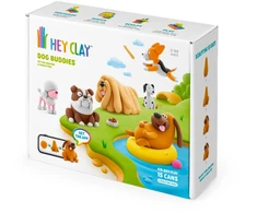 TM Toys Hey Clay - Rinkinys šunų draugai, 15 vnt. pakuotė