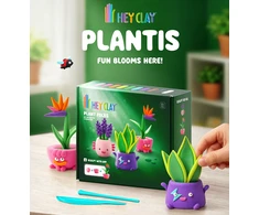 HEY CLAY modelino figūrėlės, 15 vnt.: Plant Folks