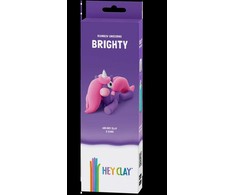 HEY CLAY Modeliuojantis molis Unicorn Brighty 3vnt