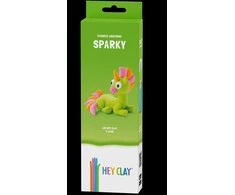 HEY CLAY Modeliuojantis molis Unicorn Sparky 3 vnt
