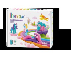 TM Toys HEY CLAY Modeliuojantis molis Vienaragiai 15 vnt