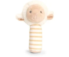 Keel Toys Pliušinis barškutis - ėriukas, 14 cm