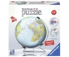 RAVENSBURGER 3D dėlionė 540 dalių (apvali ) gaublys, 12436