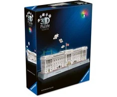 Ravensburger 3D dėlionė „Iconics“: Bakingamo rūmai (naktinis leidimas)