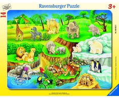 Ravensburger Dėlionė 14 vnt. - Zoologijos sodas
