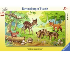 Ravensburger Dėlionė 15 vnt. - Gyvūnai miške
