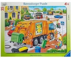 Ravensburger Dėlionė 35 vnt. - Šiukšlių sunkvežimis