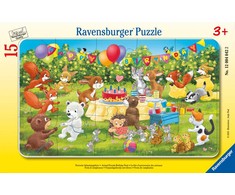 Ravensburger Dėlionė 15 vnt. - Gyvūnų gimtadienio vakarėlis