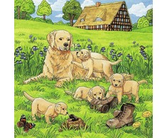 Ravensburger Dėlionė 3x49 vnt. - Mieli šunys ir katės