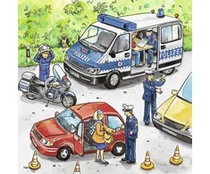 Ravensburger Dėlionė 3x49 vnt. - Policija