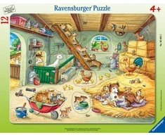 Ravensburger Dėlionė 12 vnt. - Gyvūnai ūkyje