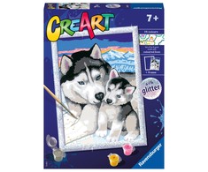 Ravensburger Paint by Numbers Mieli haskiai