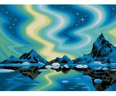 Ravensburger dažai pagal skaičių Northern Lights