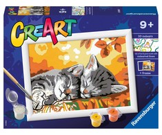 Dėlionė Ravensburger Paint by Numbers Autumn Cats