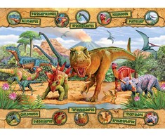 Ravensburger Dėlionė 100 vnt. - Dinozaurai