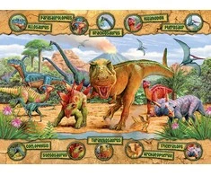 Ravensburger Dėlionė 100 vnt. - Dinozaurai