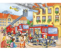 Ravensburger Dėlionė 100 vnt. - Ugniagesiai