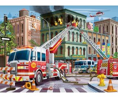 Ravensburger Dėlionė 100 vnt. - Gaisrinės mašinos