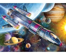Ravensburger Dėlionė 100 vnt. - Misija kosmose