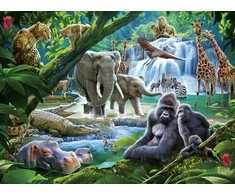 Ravensburger Dėlionė 100 vnt. - Džiunglių šeima