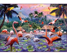 Ravensburger Dėlionė 1000 vnt. - Flamingai
