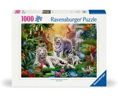 Ravensburger Dėlionė 1000 vnt. - Baltųjų tigrų šeima