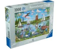 Ravensburger Dėlionė 1000 vnt. - Gyvenimas prie vandens