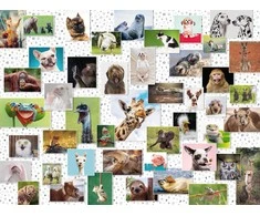 Ravensburger Dėlionė 1500 vnt. - Juokingi gyvūnai