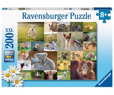 Ravensburger Dėlionė 200 vnt. - Gyvūnų mažyliai