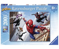 Ravensburger dėlionė „Marvel Žmogus-voras ir draugai“, 200 XXL det., nuo 8 m.
