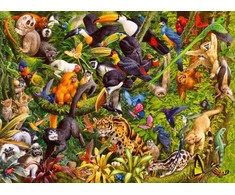 Ravensburger Dėlionė 200 vnt. - Atogrąžų miškai