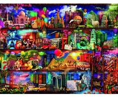 Ravensburger Dėlionė 2000 vnt. - Knygų pasaulis