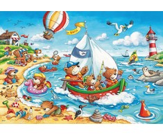 Ravensburger Dėlionė 2x24 vnt. - Atostogos prie jūros