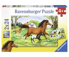 Ravensburger Dėlionė 2x24 vnt. - Arkliai