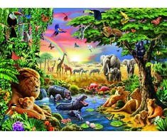 Ravensburger Dėlionė 300 vnt. - Vakaras prie vandens telkinio