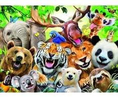 Ravensburger Dėlionė 300 vnt. - Egzotiškų gyvūnų asmenukė