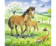 Ravensburger Dėlionė 3x49 vnt. - Mamų meilė