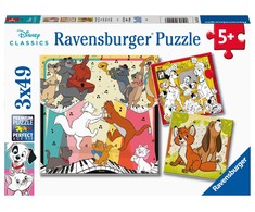 Ravensburger Dėlionė 3x49 vnt. - Disney personažai