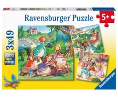 Ravensburger Dėlionė 3x49 vnt. - Mažosios princesės