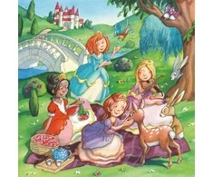 Ravensburger Dėlionė 3x49 vnt. - Mažosios princesės