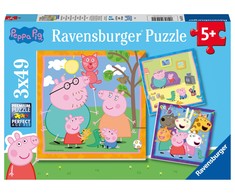 Ravensburger Dėlionė 3x49 vnt. - Peppa Pig