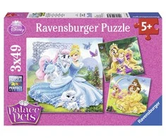Ravensburger Dėlionė 3x49 vnt. - Princesės