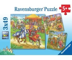 Ravensburger Dėlionė 3x49 vnt. - Riteriai
