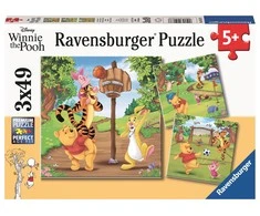 Ravensburger Dėlionė 3x49 vnt. - Mikė Pūkuotukas