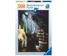 Ravensburger Dėlionė 500 vnt. - Juoda katė ir varnas
