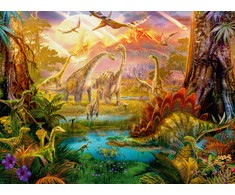 Ravensburger Dėlionė 500 vnt. - Dinozaurų žemė
